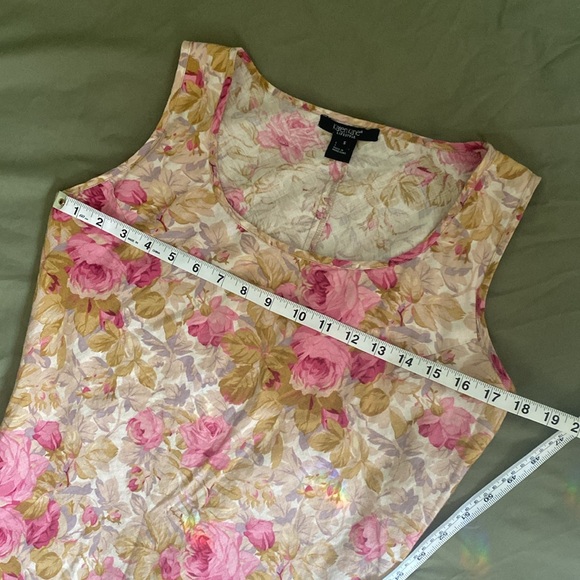 Karen Kane VINTAGE 100% LINEN Maxi Floral Dress - Picture 9 of 11